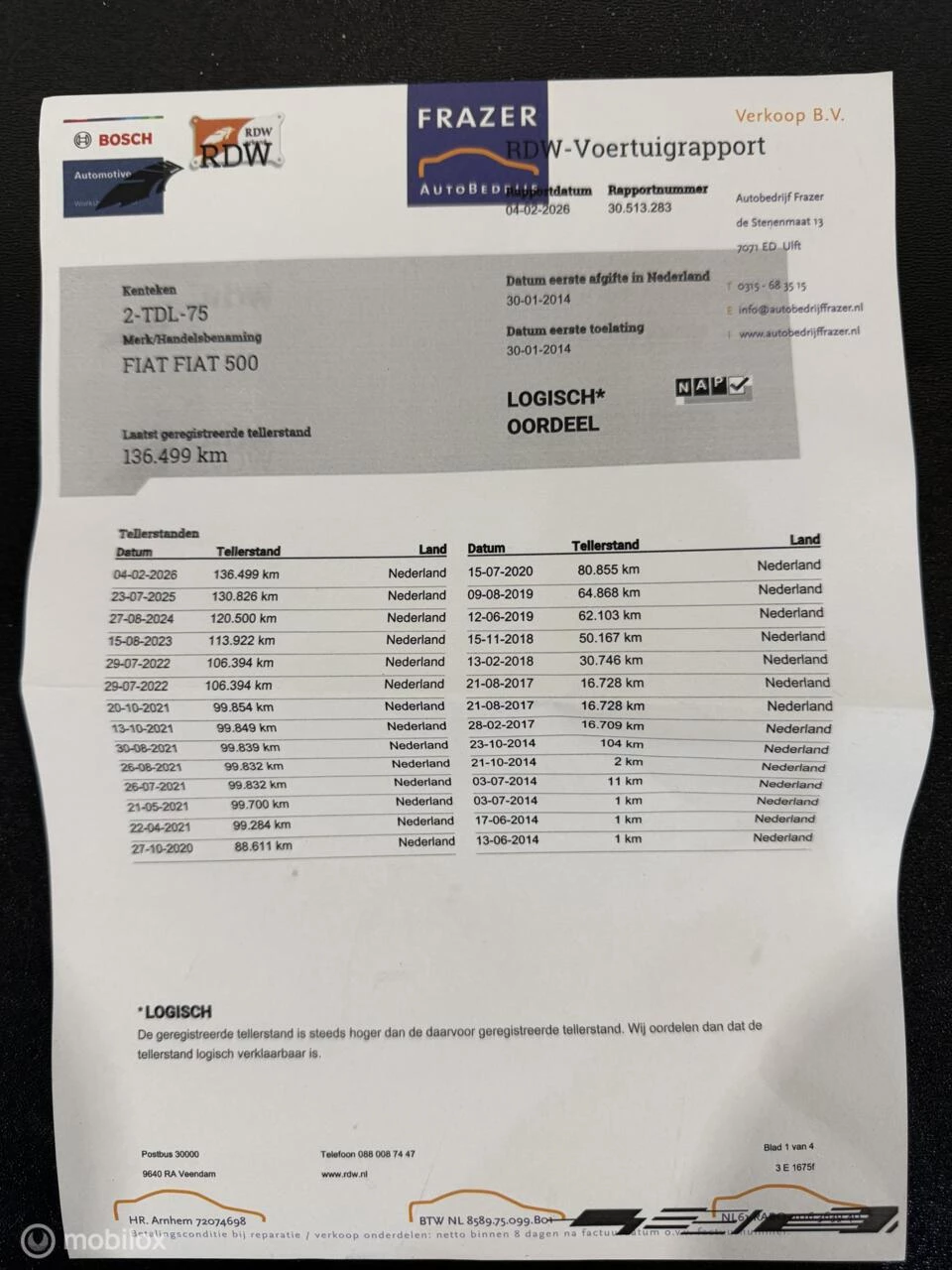 Hoofdafbeelding Fiat 500