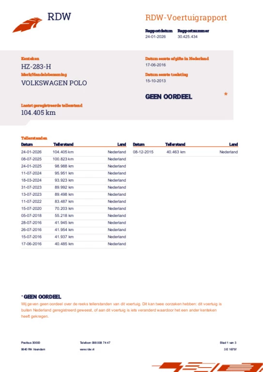 Hoofdafbeelding Volkswagen Polo