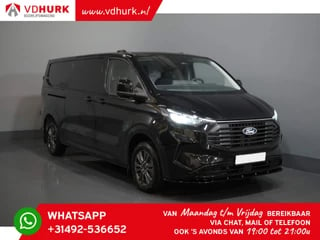 Ford Transit Custom 2.0 TDCI 170 pk Limited Aut. L2 LED/ Adapt. Cruise/ 17" LMV/ Frontlip/ Spoiler/ 2.5t Trekverm./ CarPlay/ Camera/ Climate/ Stoelverw./ Navi/ PDC