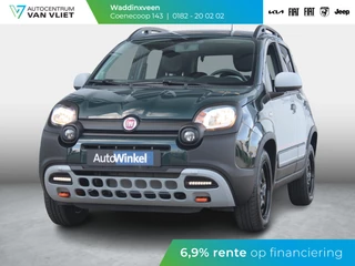 Fiat Panda Hybrid Garmin Cross | Clima | Priv. glass | Dakrails | 5-Persoons | Apple Carplay | Verde Foresta | Pack Garmin