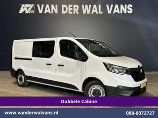 Renault Trafic 2.0 Blue dCi 131pk L2H1 Dubbele Cabine Euro6 Fabrieksgarantie Airco | 6-Zits | Apple Carplay | LED 2500kg Trekhaak, Android Auto, Cruisecontrol, Parkeersensoren, Bijrijdersbank