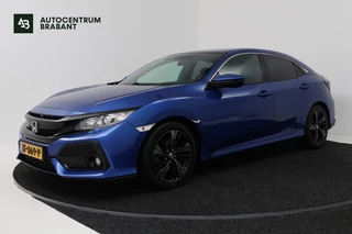 Hoofdafbeelding Honda Civic Honda Civic 1.0 i-VTEC Elegance (TREKHAAK, DIGITALE COCKPIT, CAMERA, STOELVERWARMING, CRUISE ADAPTIEF, PARKEERSENSOREN)