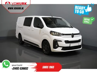 Citroën Jumpy 2.0 HDI 180 pk Aut. DC Dubbel Cabine BPM VRIJ! 2x Schuifdeur/ Virtual Cockpit/ Navi/ Carplay/ Camera/ PDC/ Cruise/ Trekhaak/ Airco