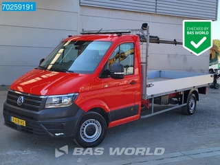 Volkswagen Crafter 177pk Open laadbak Laadkraan Palfinger Navi Cruise Kraanwagen Pritsche Kranwagen 2m3 Airco Trekhaak Cruise control