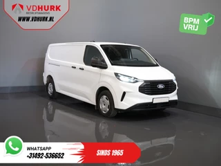 Ford Transit Custom 320 2.0 TDCI 136 pk L2 Trend BPM VRIJ! LED/ Standkachel/ Stoelverw/ 2.7t. Trekverm./ Carplay/ Camera/ Climate/ PDC/ Cruise