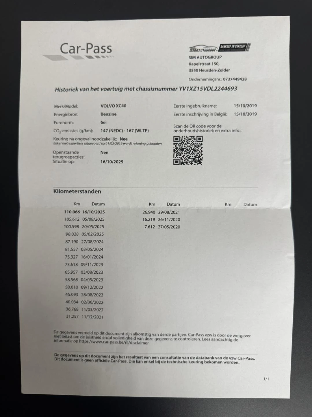 Hoofdafbeelding Volvo XC40