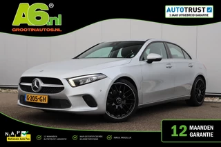 Mercedes-Benz A-klasse 200 Business Solution Automaat Half Leder Full LED Sportstoelen Widescreen Carplay Android Navigatie Achteruitrijcamera Clima Cruise 19 inch AMG Look Velgen Nieuwe Banden! Stoelverwarming