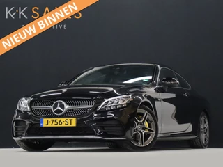 Mercedes-Benz C-Klasse Coupé 200 AMG [SFEERVERLICHTING, APPLE CARPLAY, ANDROID, CAMERA, VOL LEDER, CRUISE, STOELEN ELEKTRISCH, FLIPPERS, NIEUWSTAAT]