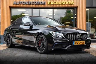 Mercedes-Benz C-klasse AMG 63 S Panoramadak Schaalstoelen Memory Camera Navigatie ACC Keyless Leer