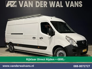 Opel Movano 2.3 CDTI L3H2 Euro6 *Rijklaar Direct Rijden* Airco | Imperiaal | 2500kg Trekhaak | Cruisecontrol | Parkeersensoren Sidebars, Bijrijdersbank