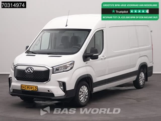 Maxus eDeliver 9 Elektrisch 72kWh 288km WLTP Stad 204PK Snelladen L3H2 LED Airco Cruise Camera Parkeersensoren Euro6 L3 Airco Cruise control