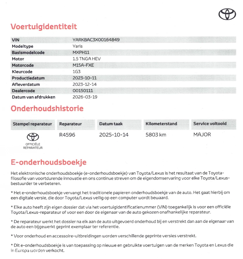 Hoofdafbeelding Toyota Yaris