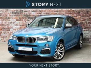 Hoofdafbeelding BMW X4 BMW X4 M40i High Executive M Sport Pakket Automaat / Trekhaak / Harman Kardon / Head-Up Display / schuif-/kanteldak / Stoelverwarming V+A / Cruise Control / Achteruitrijcamera / DAB / Leder / Adaptief Onderstel / Bi-Xenon / 20 Inch