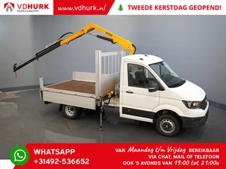 Volkswagen Crafter 6x 165 pk Effer 352S kraan/ Crane/ Gru/ Grue/ Kran/ Autokran/ Open laadbak/ Dubbel Lucht