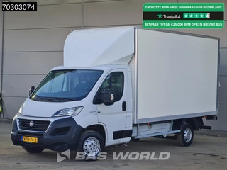 Fiat Ducato 130pk Laadklep Bakwagen LED Airco Cruise Camera Euro6 Meubelbak Koffer Airco Cruise control