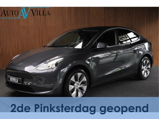 Tesla Model Y Long Range Dual Motor AWD 514pk Afn. trekhaak Navi Camera Leer Warmtepomp ACC Autopilot PDC Elektr. achterklep Stoelverwarmimg voor en achter Stuurverwarming Optie: Full Self-Driving Capability Afneembaar trekhaak BTW auto