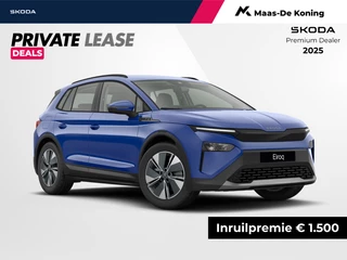 Škoda Elroq Selection Elektromotor 125 kW / 170 PK SUV | Wegklapbare Trekhaak | PRIVATELEASE 407,- PER MAAND!! | 1500,- INRUILPREMIE!!| 2025 rijden!