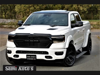 Hoofdafbeelding Dodge Ram 1500 Dodge Ram 1500 LARAMIE NIGHT | BOM VOL | LPG | HUD | VIRTUAL | LUCHTVERING | DEKSEL | PANORAMADAK | BRIGHT WIHTE | 5.7 V8 HEMI 402PK 4x4 | CREWCAB 5 PERSOONS | GRIJSKENTEKEN | VOORRAAD NR 2147 - 4802