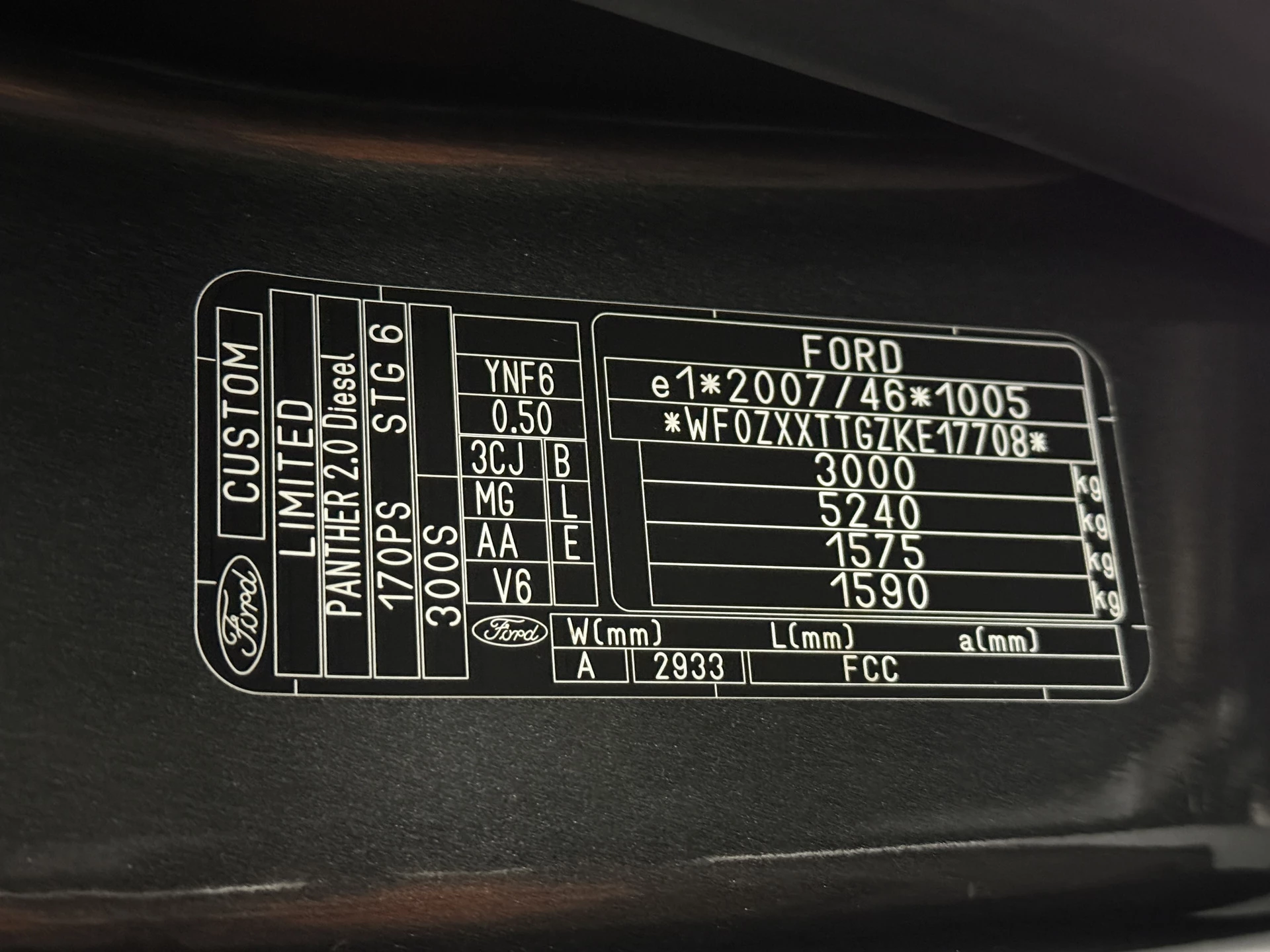 Hoofdafbeelding Ford Transit Custom