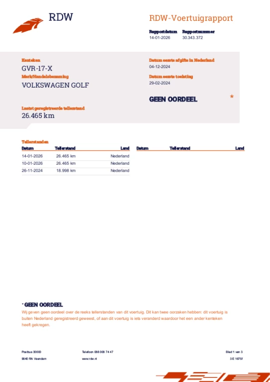 Hoofdafbeelding Volkswagen Golf