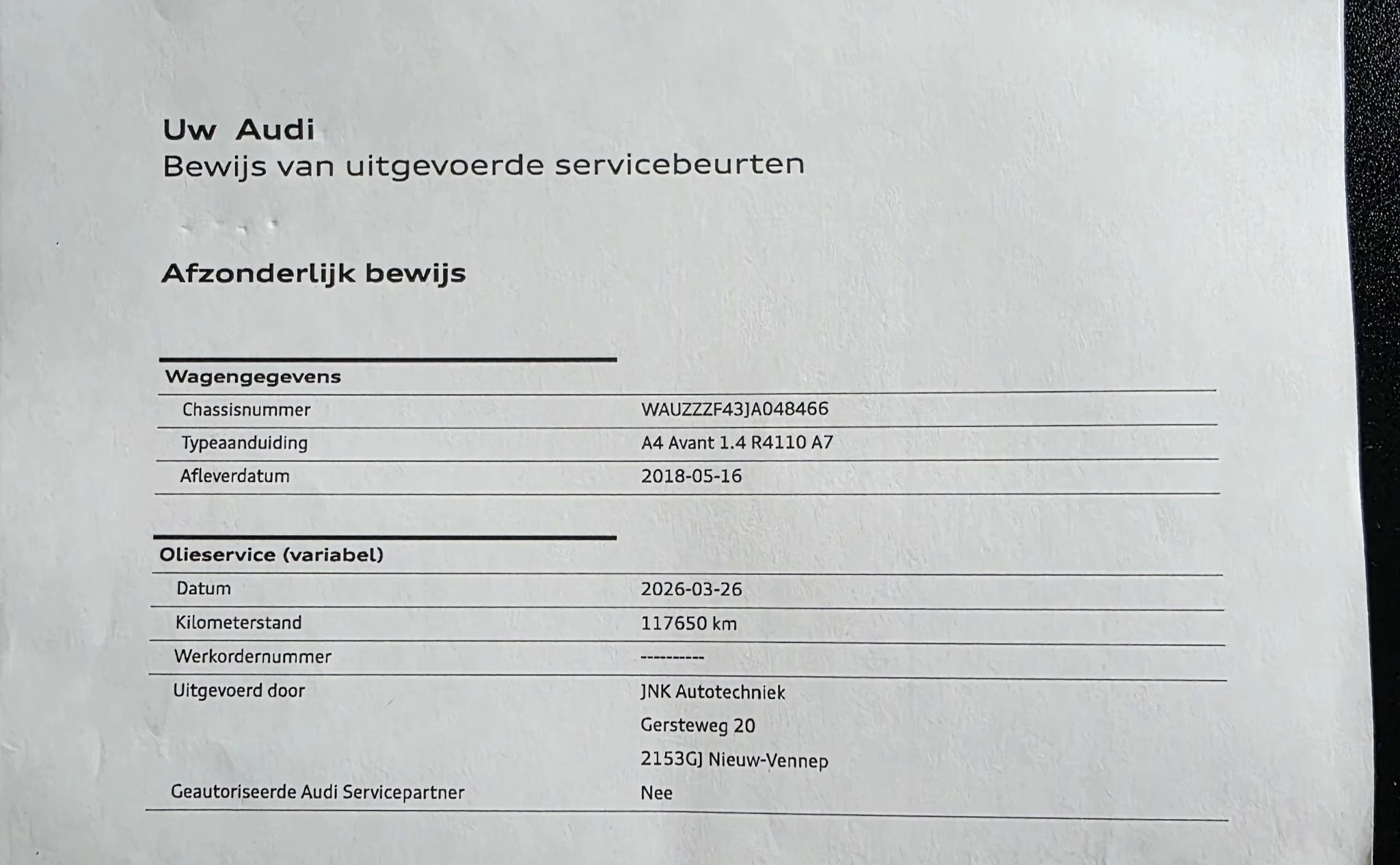 Hoofdafbeelding Audi A4