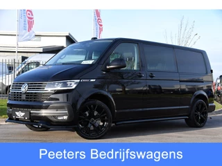 Hoofdafbeelding Volkswagen Transporter Volkswagen Transporter 2.0 TDI L2H1 30 DC Bulli Black Edition Virtual, Adaptie cruise, Camera, Carplay, 199pk, Sensoren, Automaat, Leder, Trekhaak, LED, 2 x Schuifdeur, Uniek!