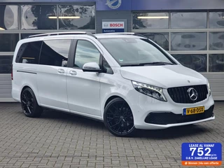 Mercedes V-klasse 220d Lang DC|leer|20-inch|dubbele schuifdeur|LED|trekhaak|