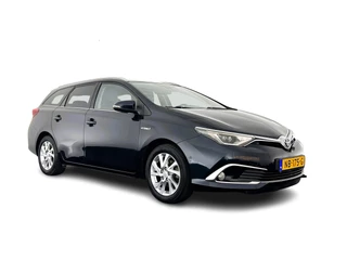 Toyota Auris Touring Sports 1.8 Hybrid Lease pro (INCL-BTW) Aut. *PANO | 1/2-LEATHER | NAVI-FULLMAP | LED-LIGHTS | KEYLESS | CAMERA | DAB+ | ECC | PDC | CRUISE | LANE-ASSIST | COMFORT-SEATS | 16''ALU*