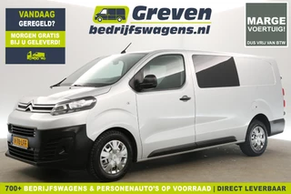 Citroën Jumpy 2.0 BlueHDI L3H1 | MARGE! | Dubbele Cabine | 5 Persoons | Airco Cruise Carplay Navigatie PDC Trekhaak