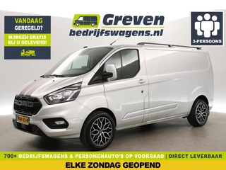 Ford Transit Custom 300 2.0 TDCI L2H1 Striping Airco Carplay Cruise Navigatie PDC 18"LMV 3 Persoons Trekhaak