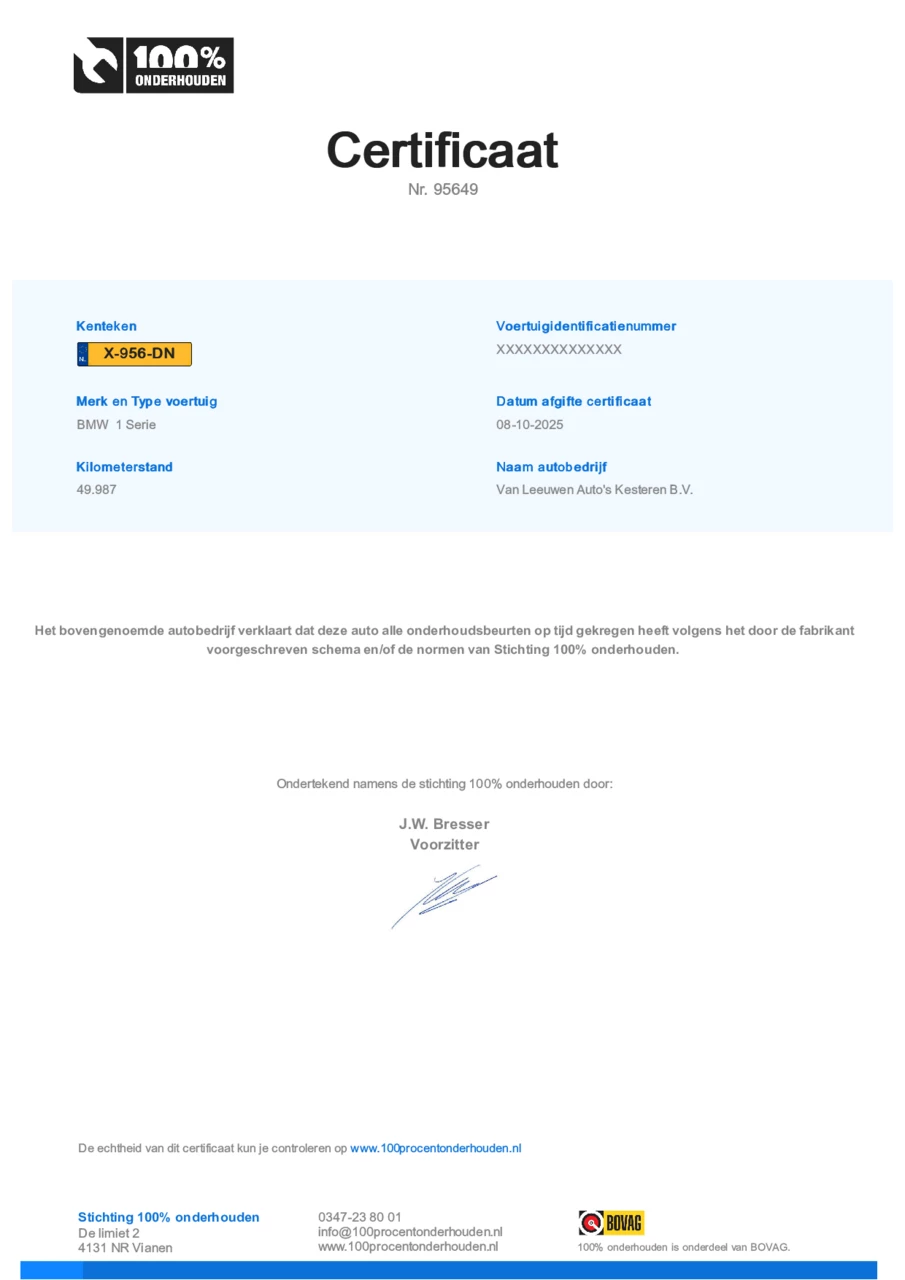 Hoofdafbeelding BMW 1 Serie