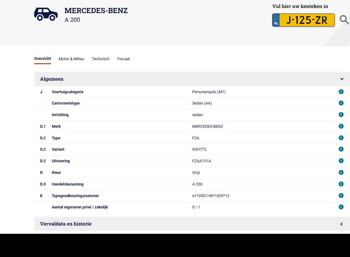 Hoofdafbeelding Mercedes-Benz A-Klasse