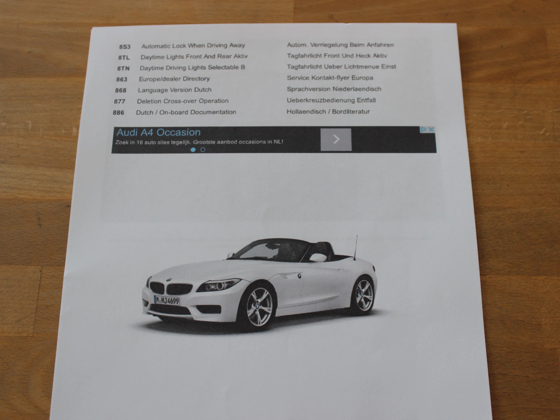 Hoofdafbeelding BMW Z4