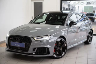 Audi RS3 2.5 TFSI Quattro 2e Eig Pano CarPlay Carbon B&O Nardo Grey Dealer onderhouden