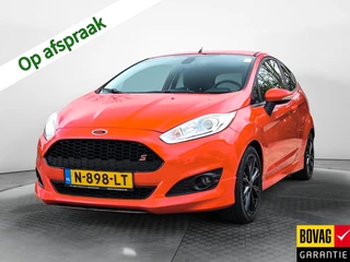 Ford Fiesta 1.0 EcoBoost Black Edition (141PK) Keurig-Onderh. BOVAG-Garantie. Bluetooth, Parkeersensoren, Sportstoelen, Airco/Climate, Lm-Velgen-17Inch, Privacy-Glas