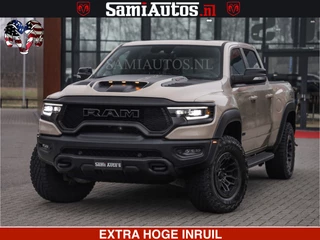 Dodge Ram Pick-Up TRX | SANDBLAST EDITION | SUPERCHARGER 6.2 SRT 711PK HELLCAT | CARBON | Mojave Sand Clear Coat | HARMAN KARDON & PANO DAK & ALP ADVANCED SAFETY GROUP & ADG TECHNOLOGY GROUP | 4X4 | DUBBELE CABINE DC 5 PERSOONS | VOORRAAD NR: 6545