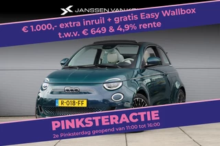 Fiat 500C La Prima 118pk Stoelverwarming / Navi / Keyless / 17'' / Prachtig!