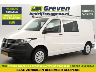 Volkswagen Transporter 2.0 TDI L2H1 140PK Dubbele Cabine 5 Persoons Airco PDC Bluetooth Imperiaal Trekhaak