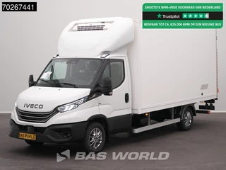 Iveco Daily 35S18 BPM VRIJ! 3.0L Laadklep Koelwagen Vriezer Thermoking V-200 MAX -18 230v stekker LED Navi Airco ACC Koel Koeler Kühler Kühlwagen Kühlkoffer Vries Frigo Bakwagen 18m3 Airco