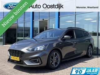 Ford Focus Wagon 1.0 EcoBoost ST Line 125PK Cruise Navi Climate Keyless Parkeersensoren Privacy Glass 17'' Inch Velgen *Sportief*