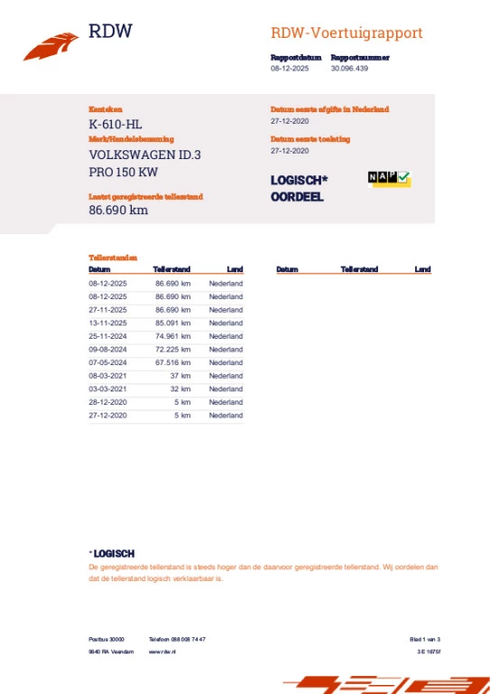Hoofdafbeelding Volkswagen ID.3