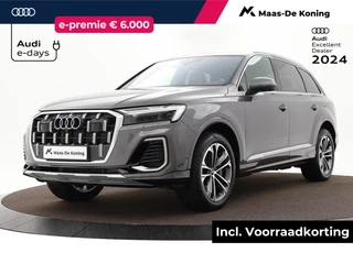 Hoofdafbeelding Audi Q7 Audi Q7 Pro Line Advanced 55 TFSI e 290 kW / 394 PK SUV 8 · Assist. pakket parking plus + tour + city · Comfortsleutel · Trekhaak · Stoelverwarming voor + achter · Stoelmassage + ventilatie