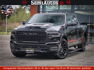 Dodge Ram 1500 Limited Demo Night High Output 540HP 706Nm | Massage + Full Option | De Meest Luxe en Volle Pick-Up in zijn Klasse | Comfortabele Dubbele Cabine met Royale 5 Zitplaatsen | BPM vrij | Nu Leverbaar uit Voorraad | Voorraad Nr 2263 - V76JVF
