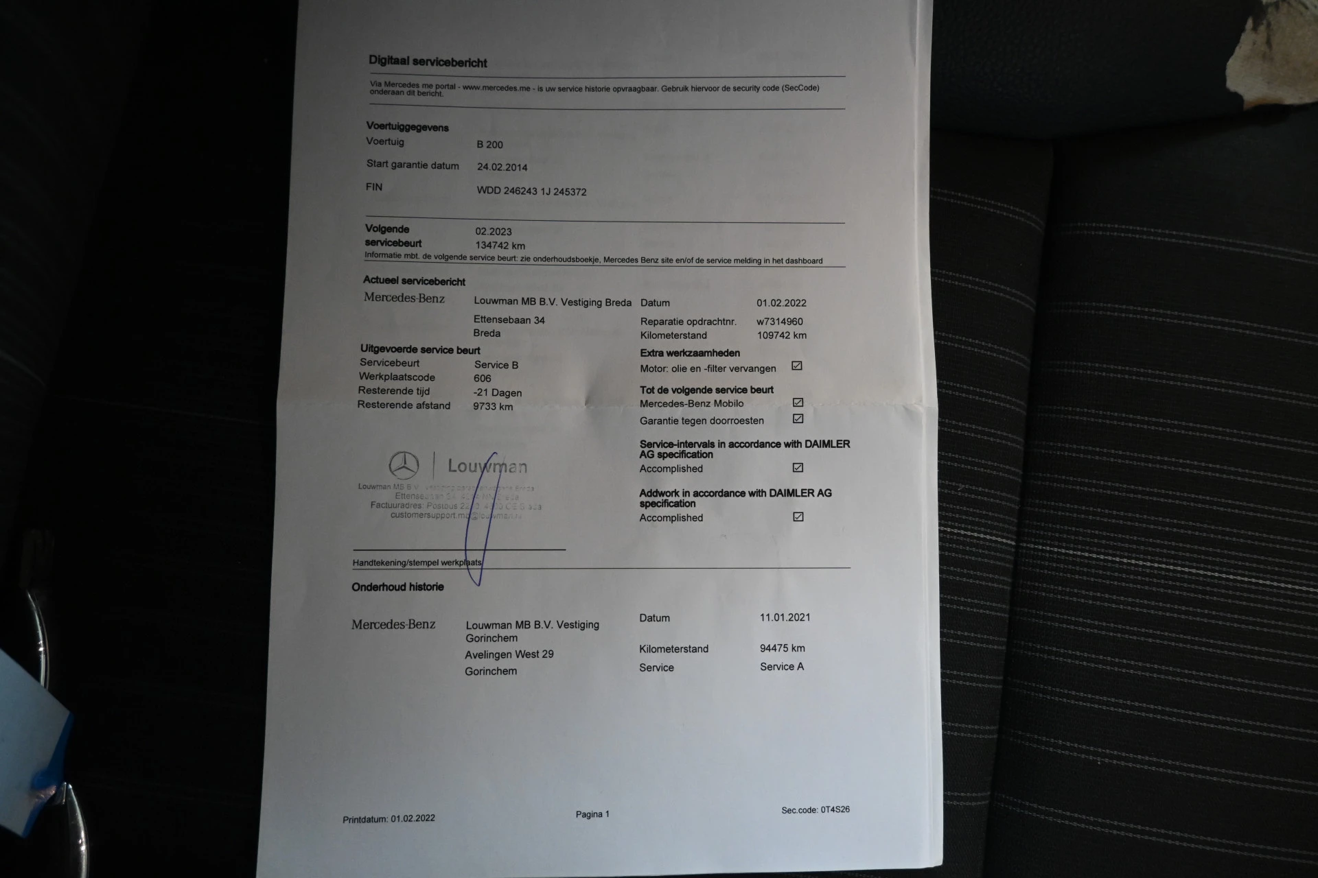 Hoofdafbeelding Mercedes-Benz B-Klasse