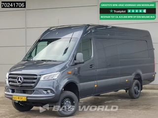 Mercedes Sprinter 319 CDI Automaat 4x4 L4H2 XXL LED Navi 360Camera 4wd Allrad 16m3 Airco