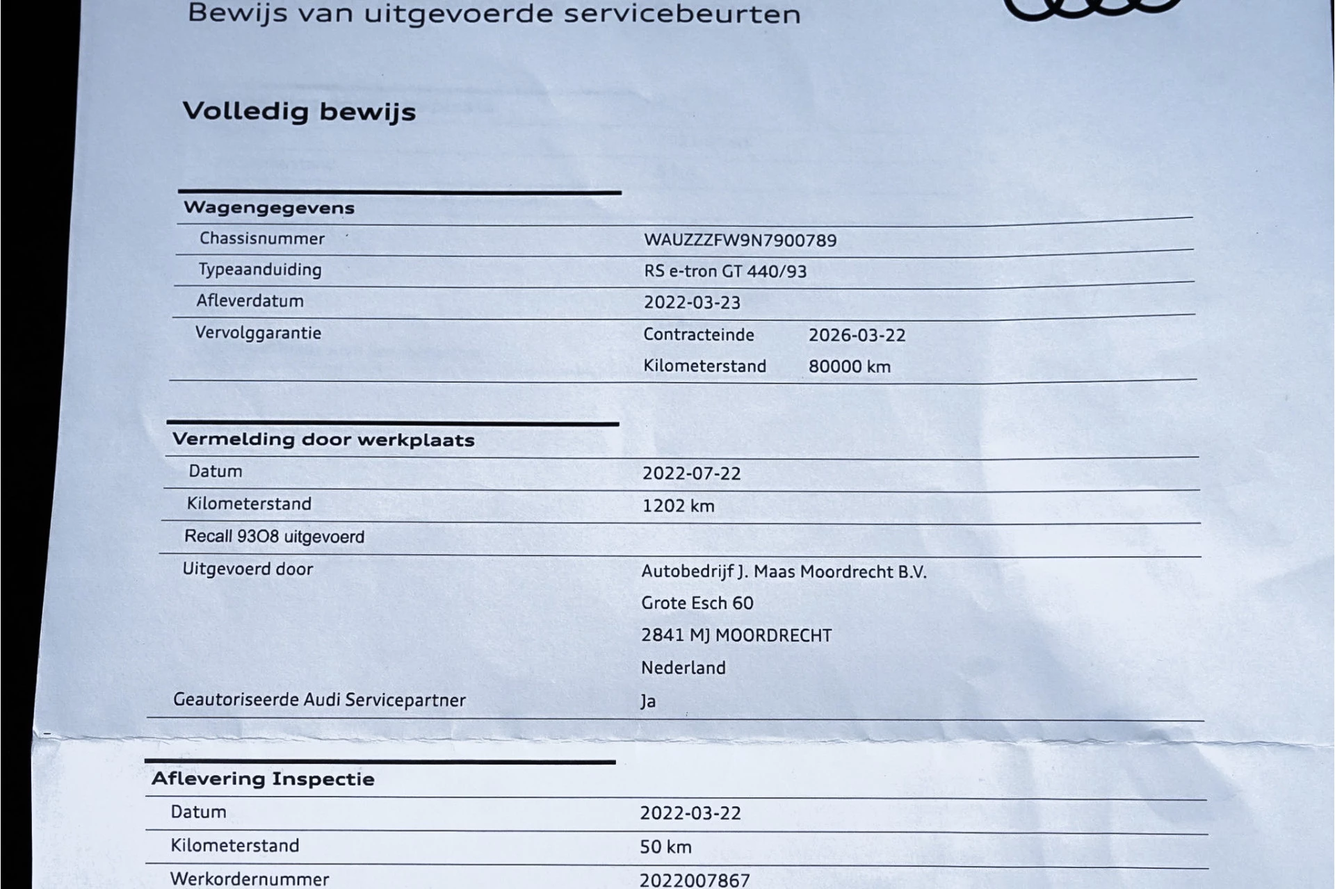 Hoofdafbeelding Audi e-tron GT