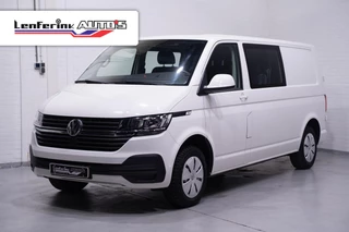 Volkswagen Transporter 2.0 TDI 110 pk L2H1 Dubbel Cabine NAP, Airco Trekhaak, Cruise Control, Laadruimte Pakket 6-Zits
