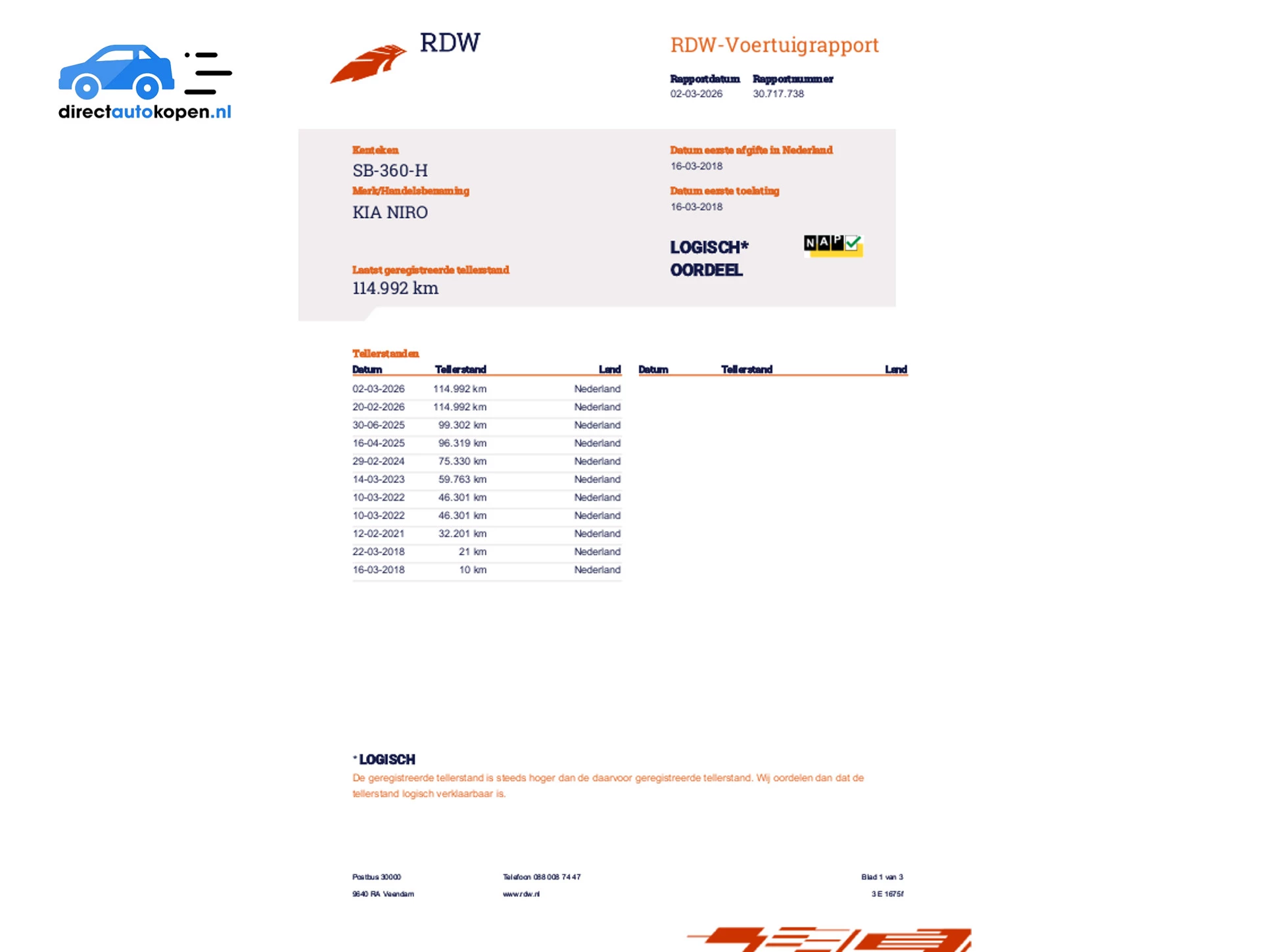 Hoofdafbeelding Kia Niro