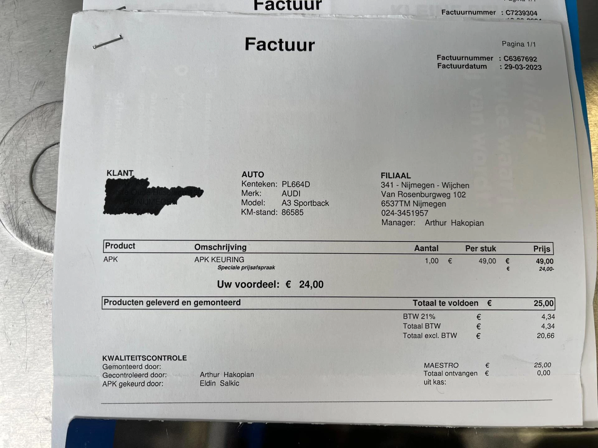 Hoofdafbeelding Audi A3