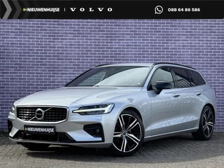 Volvo V60 2.0 T4 R-Design | Standkachel | Volvo on Call | Stoelverwarming V+A | Stuurverwarming | DAB | Adaptieve cruise | Keyless entry/start | 19"lm velgen | Leder | Apple carplay/android auto |